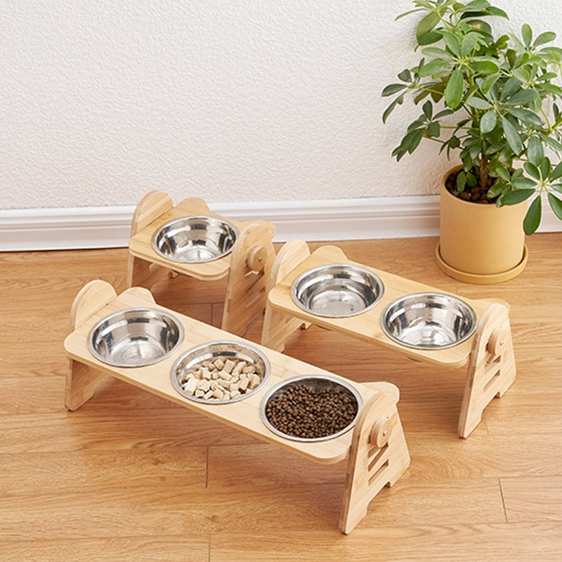 Pet Oblique Mouth Cervical Spine Protection Drinking Bowl