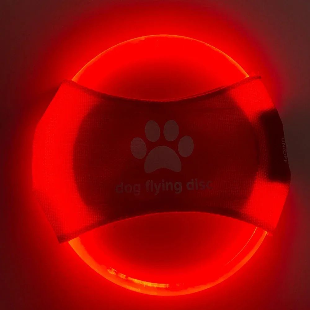 Pet LED Glowing Flying Disc Interactive Training Toy