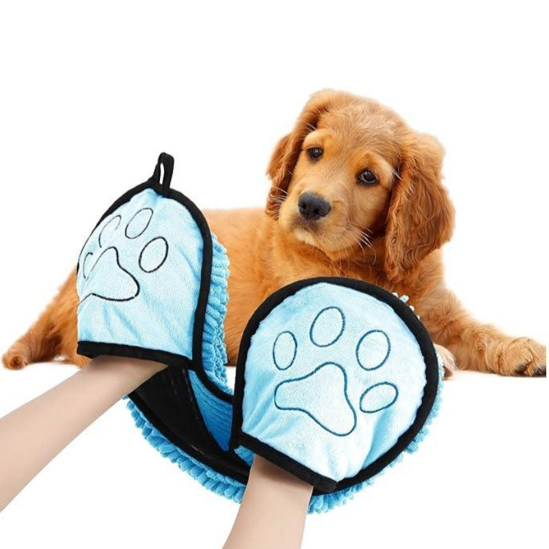 Quick Drying Pet Bath Towel Absorbent Grooming Cloth