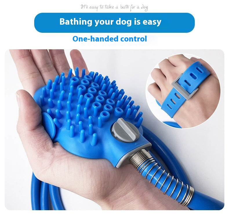 Pet Silicone Bath Gloves Handheld Massage Shower Brush