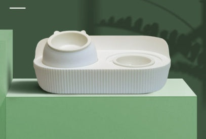 Pet Ceramic Elevated Cervical Spine Protection Feeding Bowl