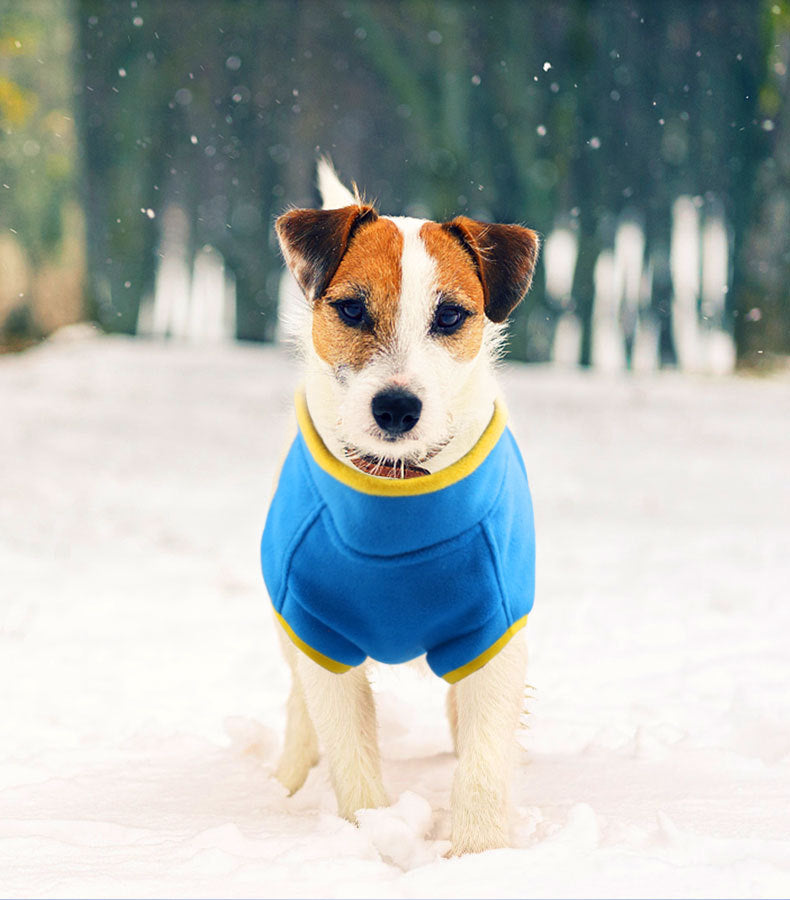 Pet Thick Polar Fleece Solid Color Warm Sweater