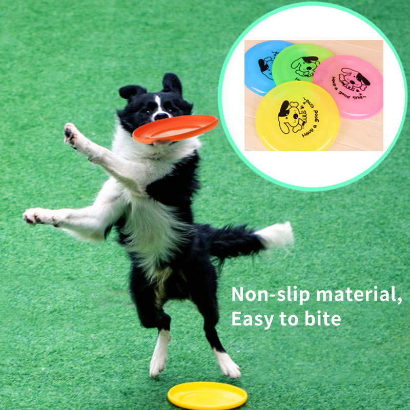 Pet Silicone Flying Saucer Interactive Chew Training Disc Toy