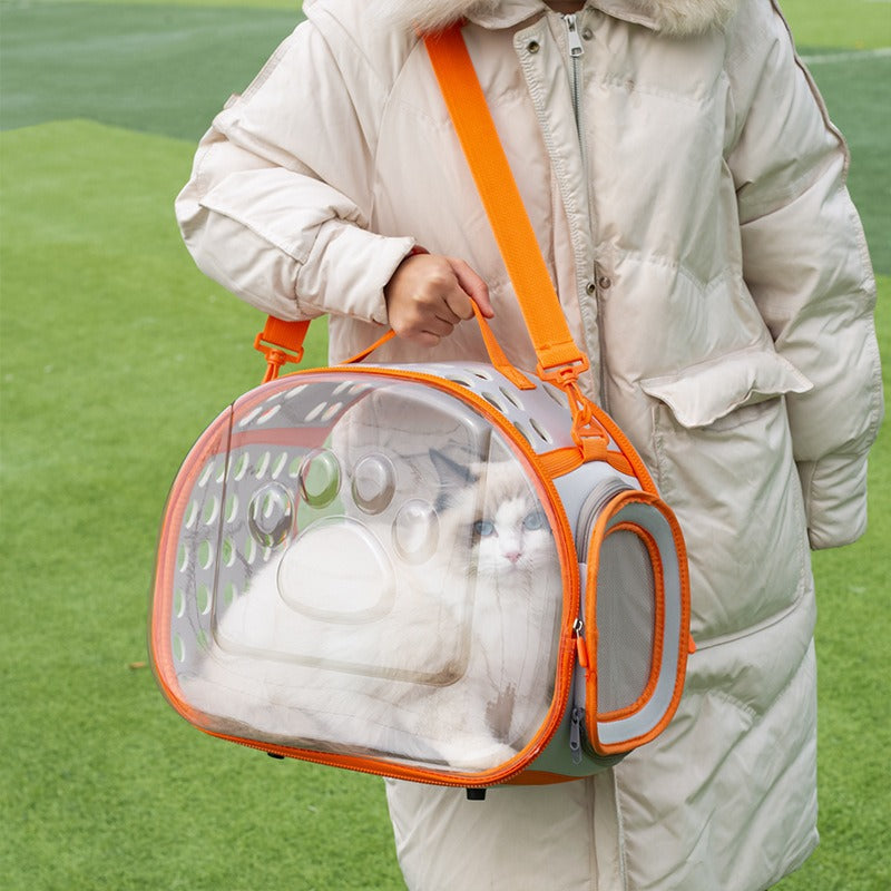 Pet Transparent Space Capsule Backpack Carrier Bag