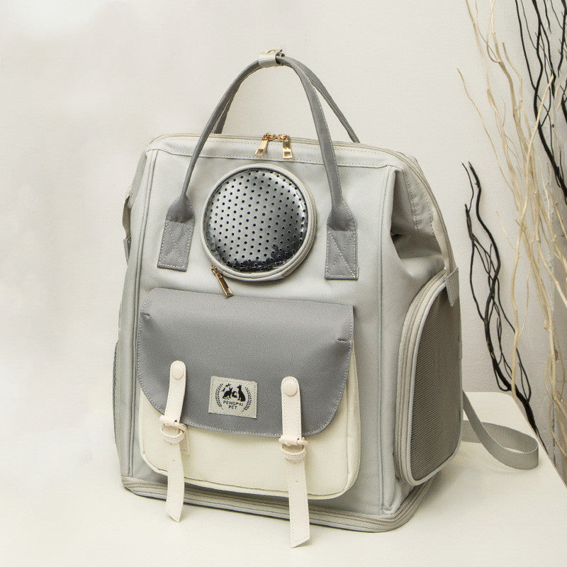 Large Capacity Breathable Pet Backpack Portable Carrier