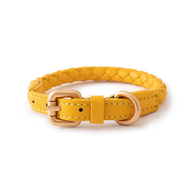 High End Sturdy Pet Collar Durable Luxury Leather