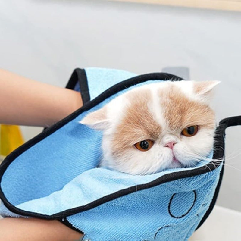 Quick Drying Pet Bath Towel Absorbent Grooming Cloth