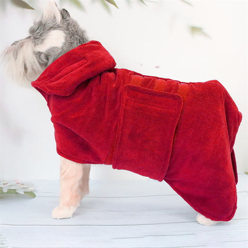 Microfiber Waist Wrap Pet Bath Drying Towel Apparel