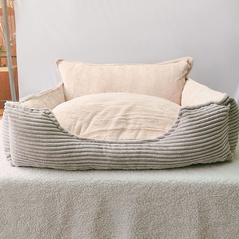 Pet Removable Washable Plush Warm Kennel Bed