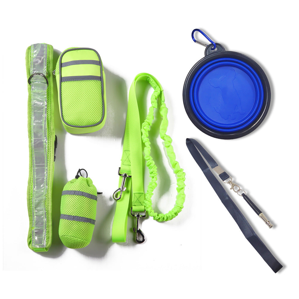 Pet Running Training Adjustable Traction Belt Bag