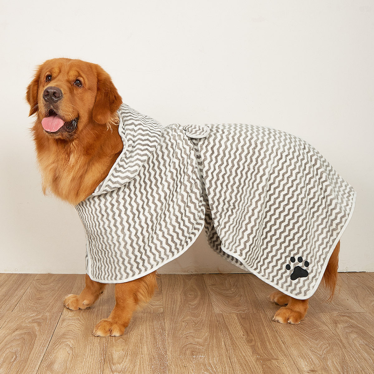 Pet Microfiber Bathrobe Towel Quick Drying Wrap