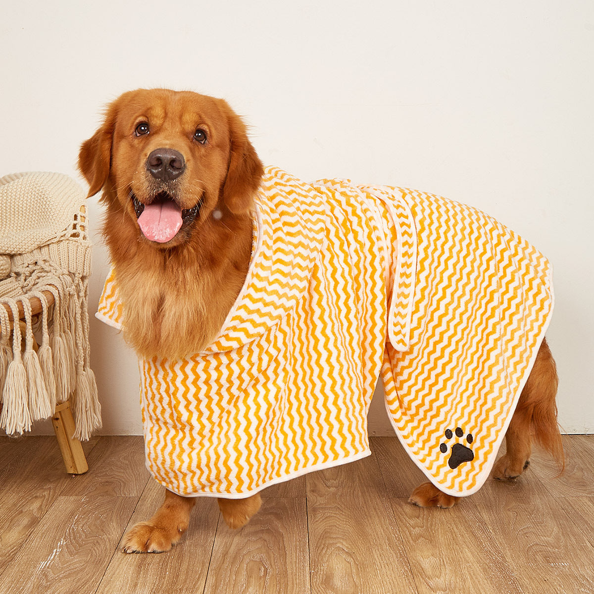 Pet Microfiber Bathrobe Towel Quick Drying Wrap