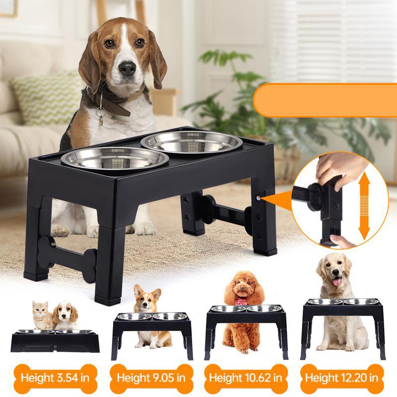 Elevated Pet Feeding Bowl Neck Protection Anti Spill Stand
