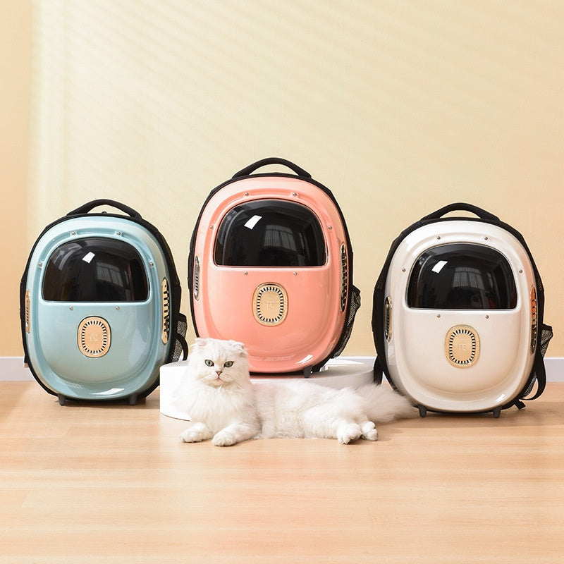 Climate Control Pet Backpack Astronaut Style Portable Carrier