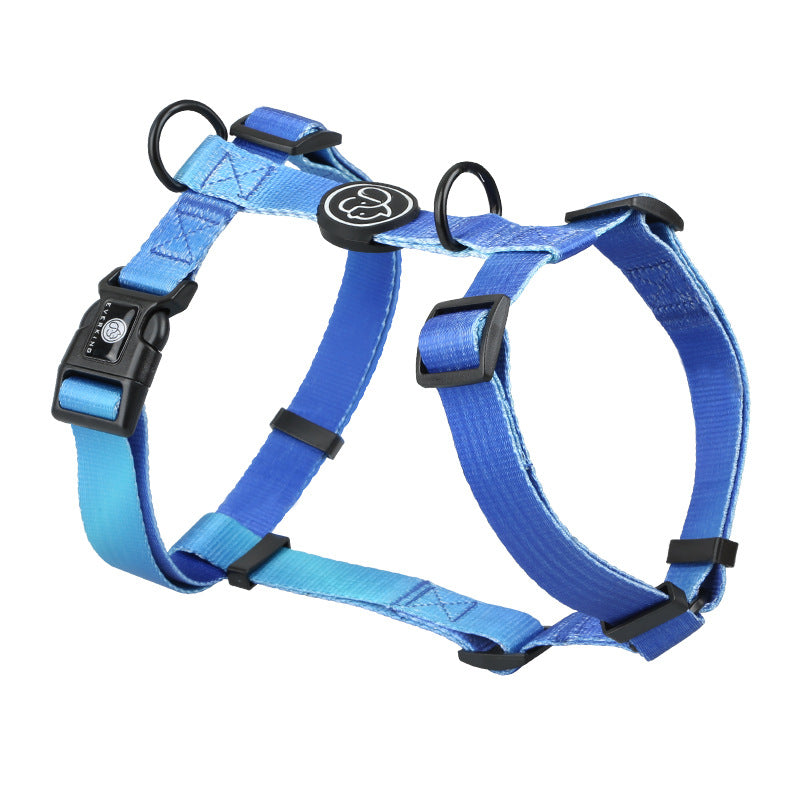 Pet Gradient Color Adjustable Chest Strap Harness