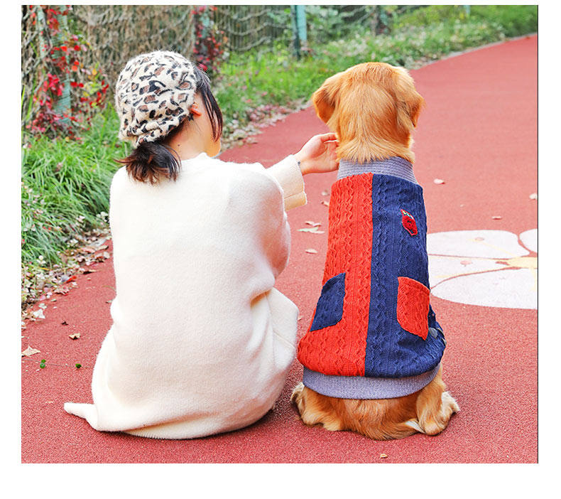 Thick Winter Pet Sweater For Large Breed Apparel