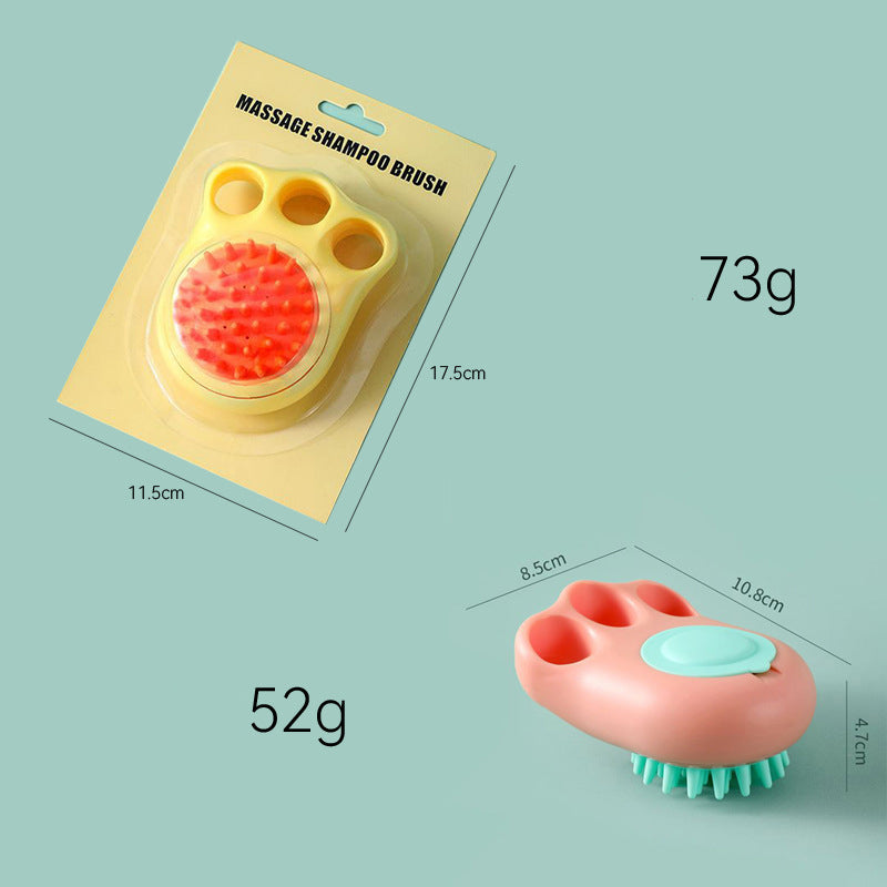 Pet Bath Brush Massage Comb Grooming Cleaning Tool