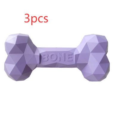 Pet Bite Resistant Rubber Dental Grinding Bone Toy