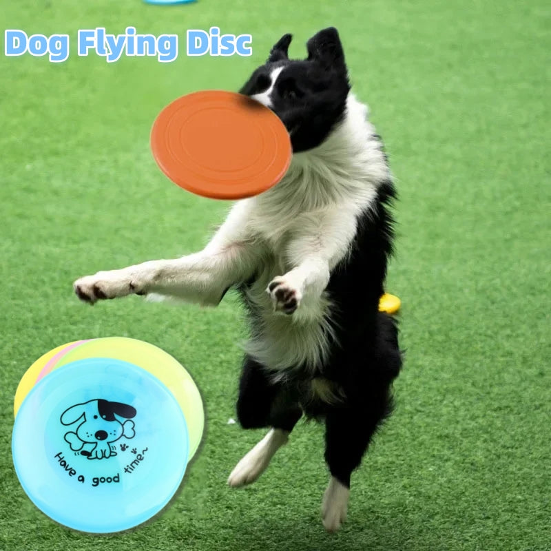 Pet Silicone Flying Saucer Interactive Chew Training Disc Toy