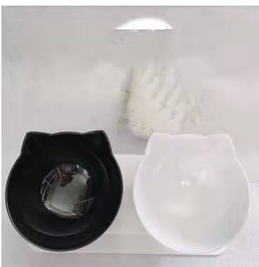 Pet Non Slip Double Bowl Raised Stand Feeding Dish