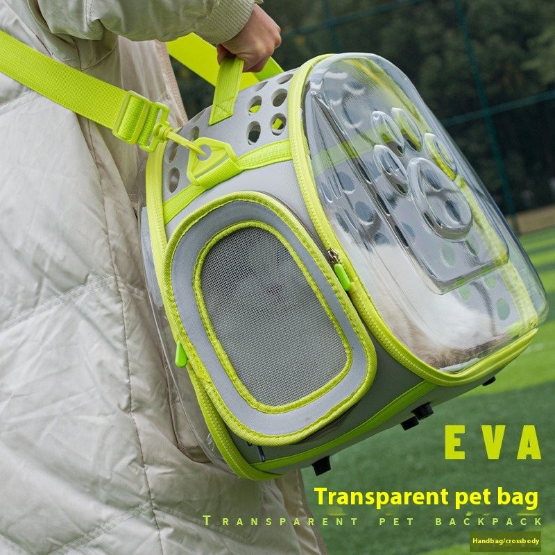 Pet Transparent Space Capsule Backpack Carrier Bag