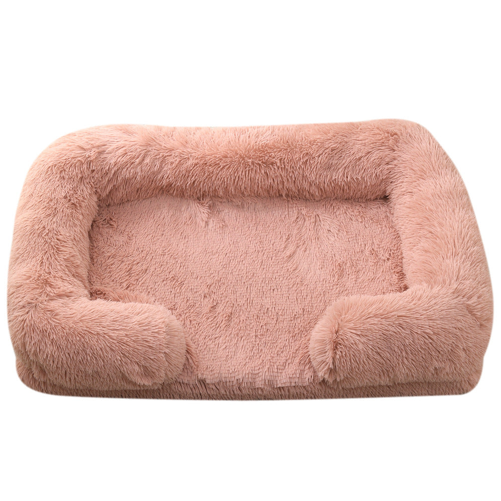 Pet Plush Round Winter Warm Bed