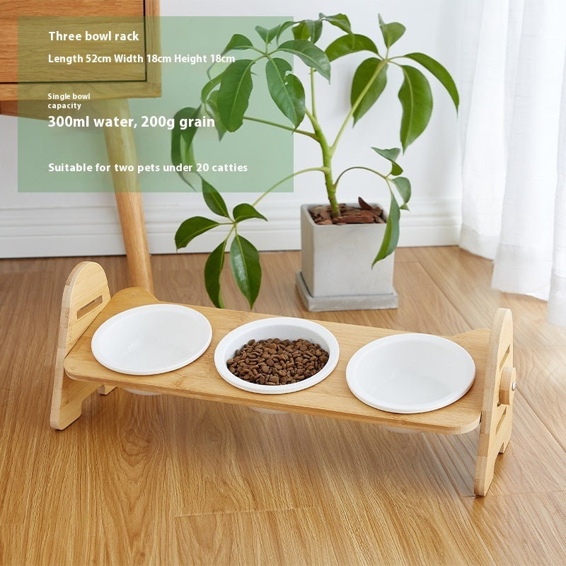 Pet Oblique Mouth Cervical Spine Protection Drinking Bowl