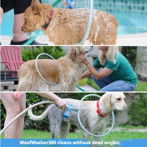 Pet Grooming Bath Shower Brush Cleaning Device
