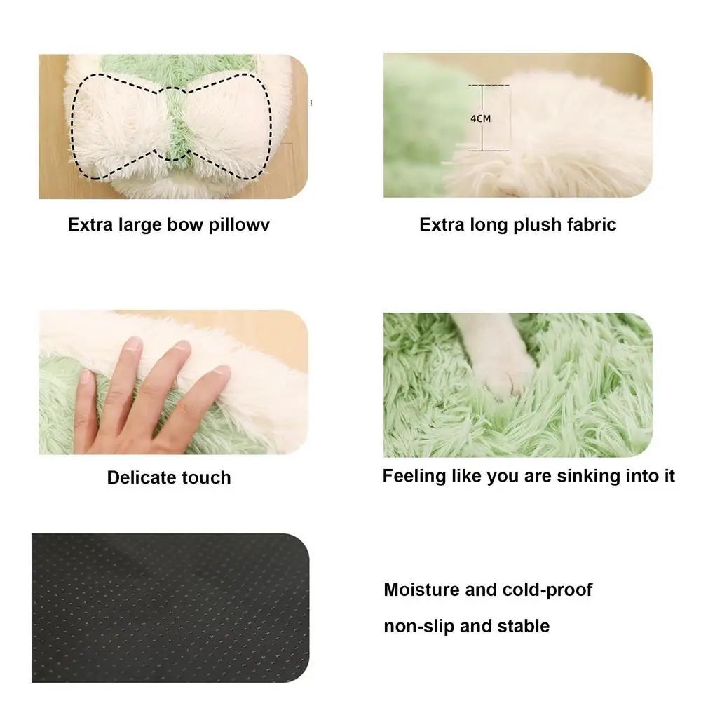 Pet Fluffy Anti Slip Winter Warm Sleeping Nest