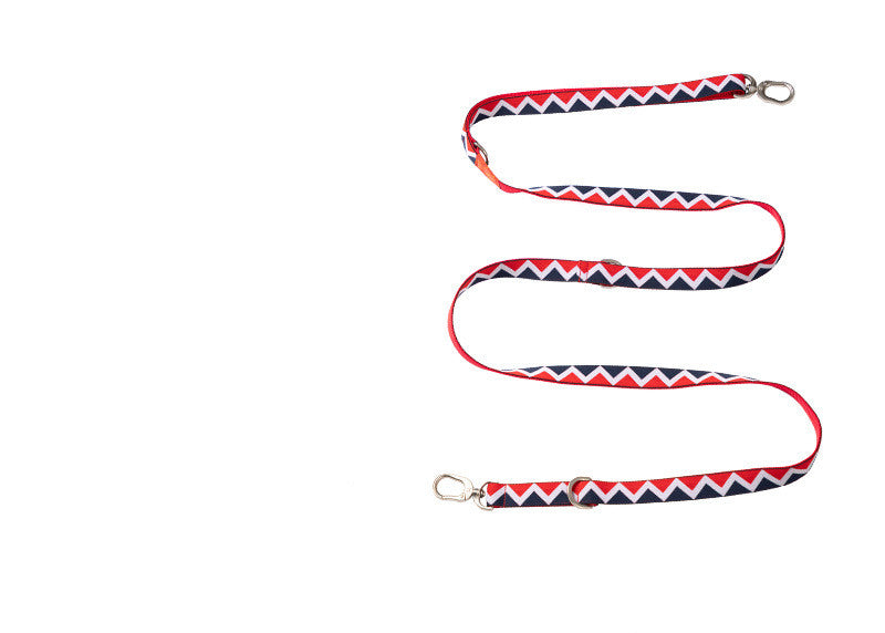 Pet Rainbow Hands Free Multifunctional Adjustable Traction Rope Leash