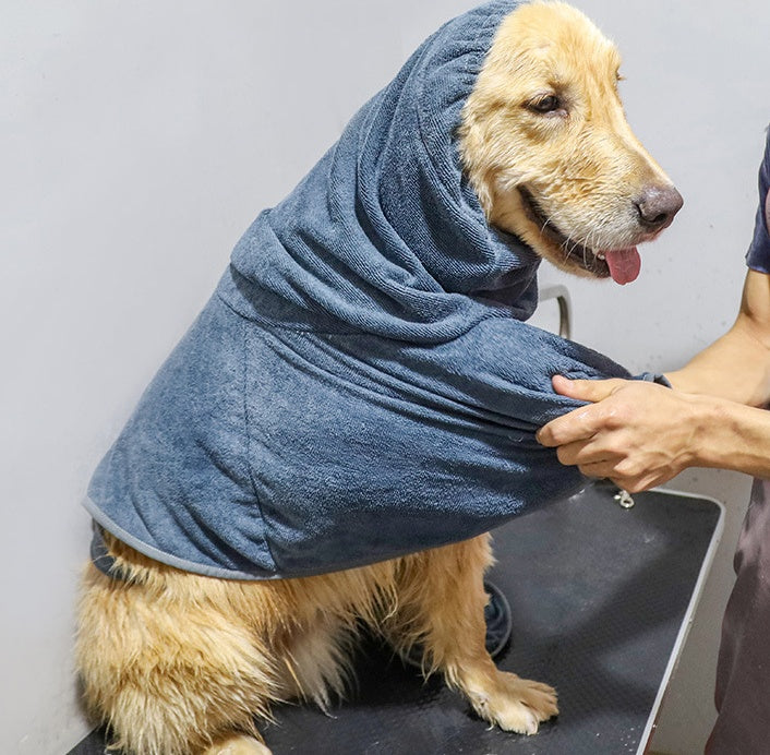 Pet Cotton Highly Absorbent Bathrobe Towel Wrap