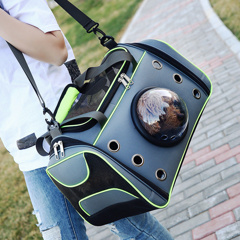 Pet Portable Diaper Style Backpack Carrier Bag