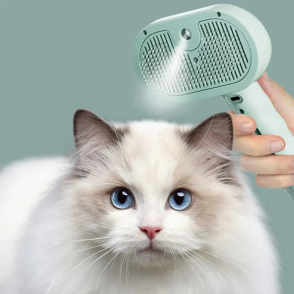 Pet Spray Grooming Comb Hair Remover Cleaning Brush