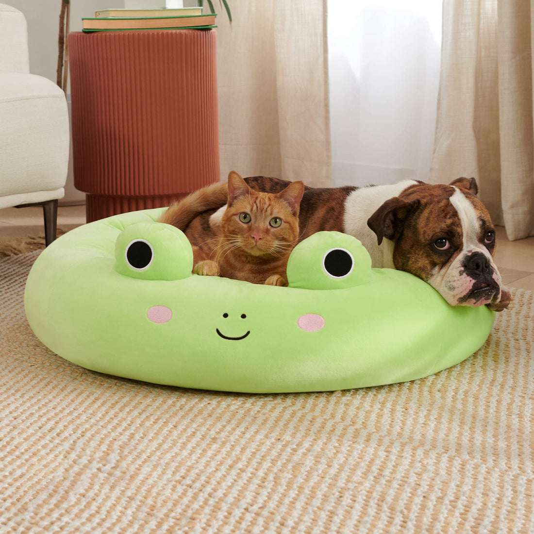 Pet Super Soft Plush Animal Fruit Design Bed