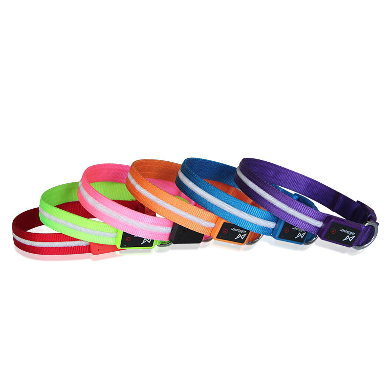 LED USB Rechargeable Luminous Pet Leash Walking Lead